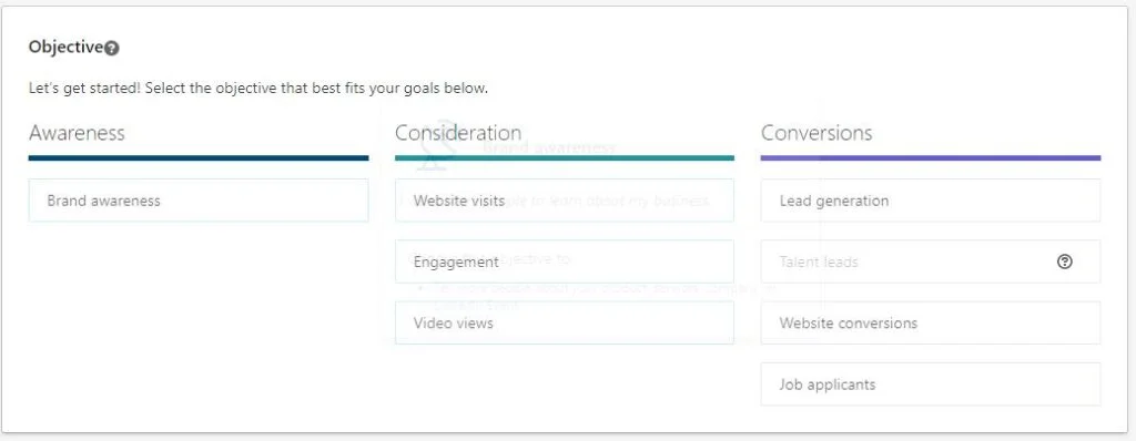 Lead Generation Campaign on LinkedIn for Beginners 6 LI campaign objective