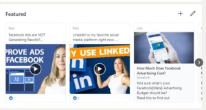 LinkedIn Featured section